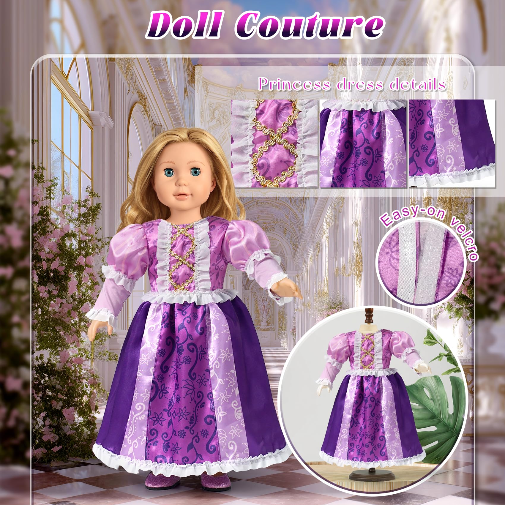 WONDOLL Summer-inspired yellow dress for sunny dress-up sessions.