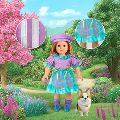 WONDOLL travel passport with air tickets for authentic pretend trips