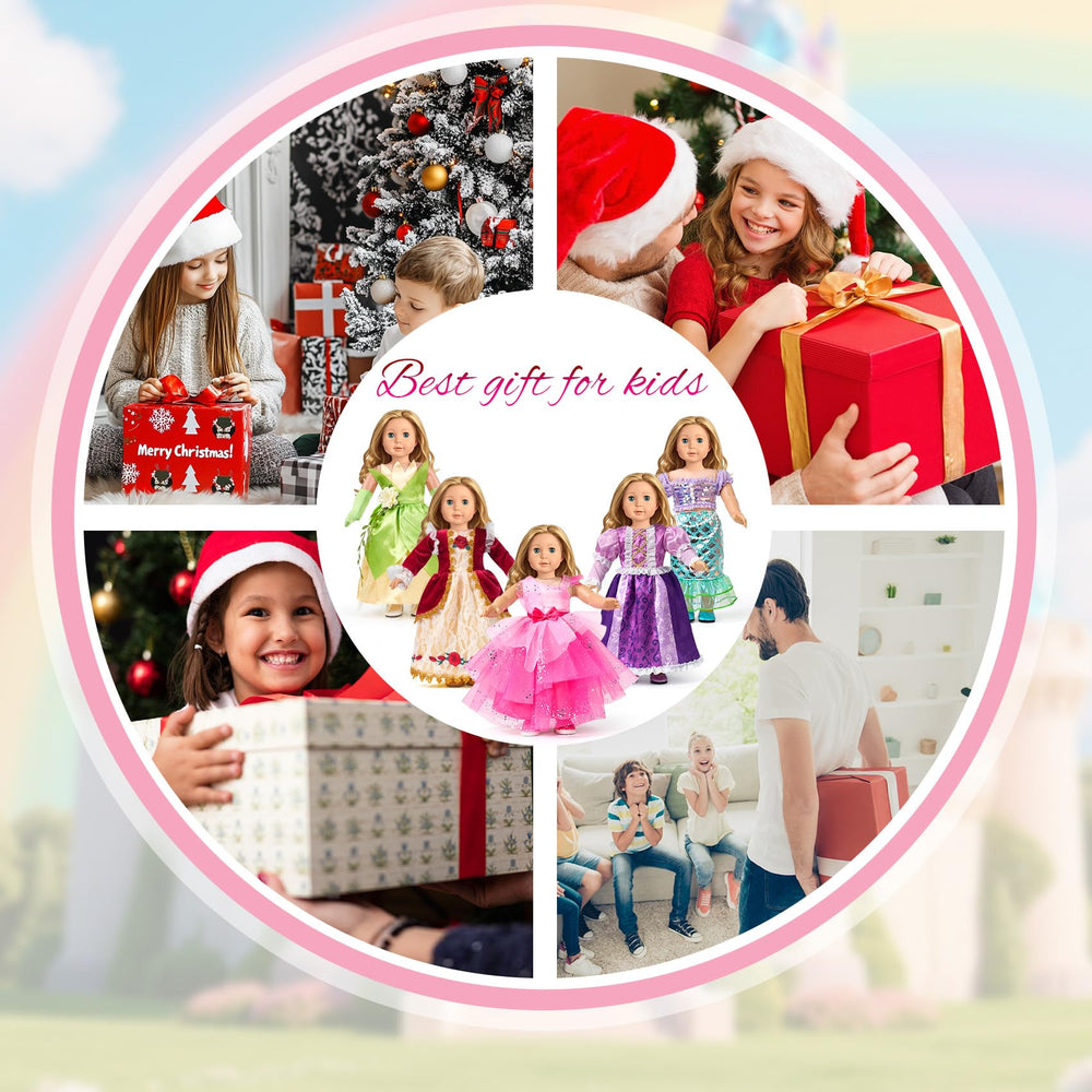 WONDOLL universal-fit dress with elastic and Velcro for easy dressing.
