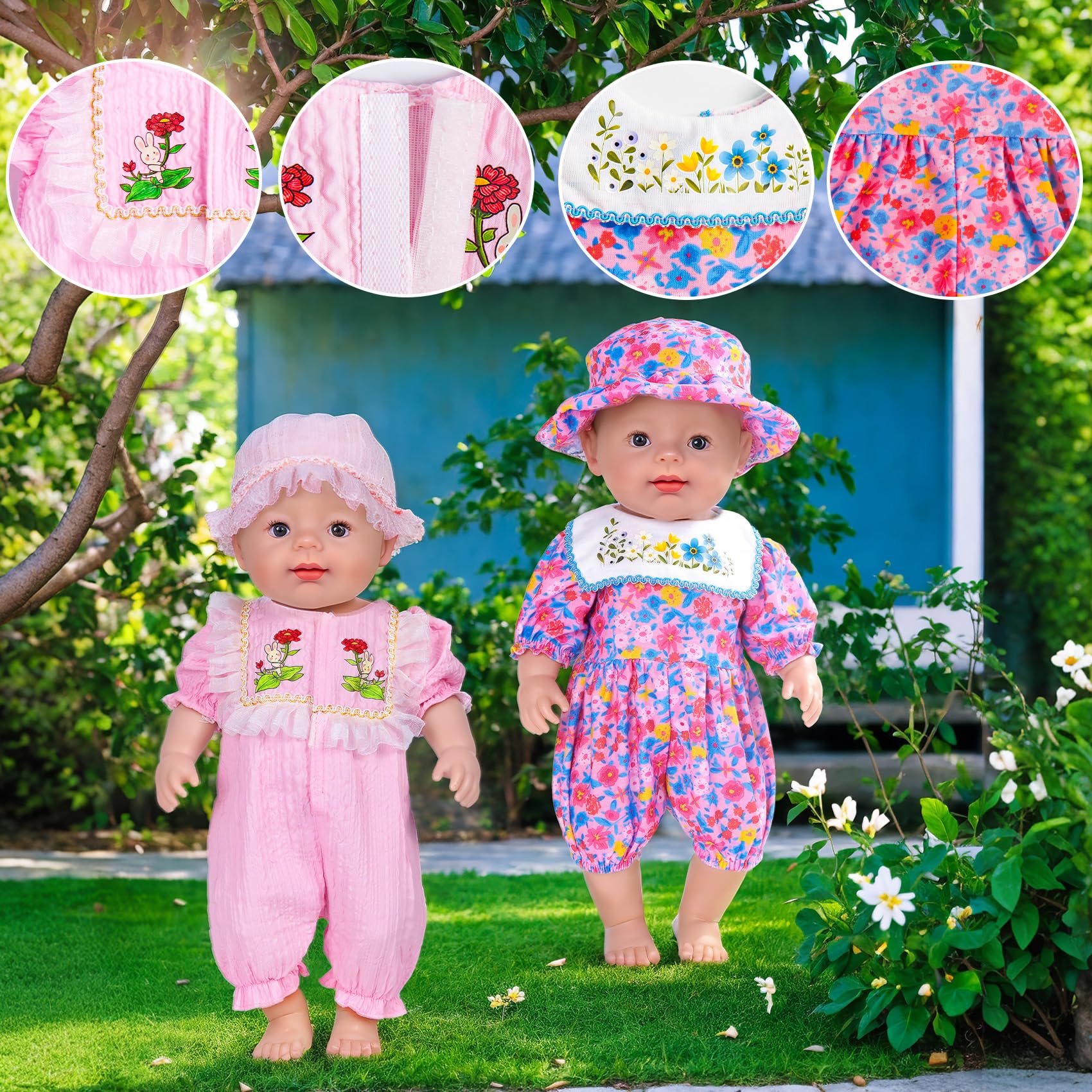 Durable elastic dress with Velcro closures for simple dressing by kids.