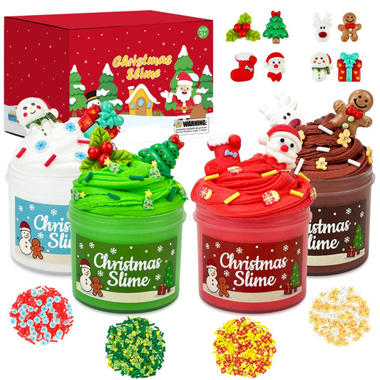 Wondrus Christmas slime kit in festive colors for sensory play and creativity.