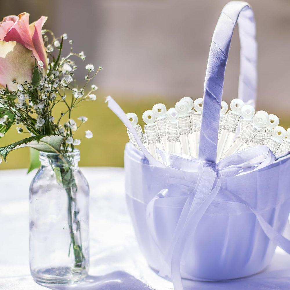 Wondrus customizable bubble wands with ribbons and tags for decor
