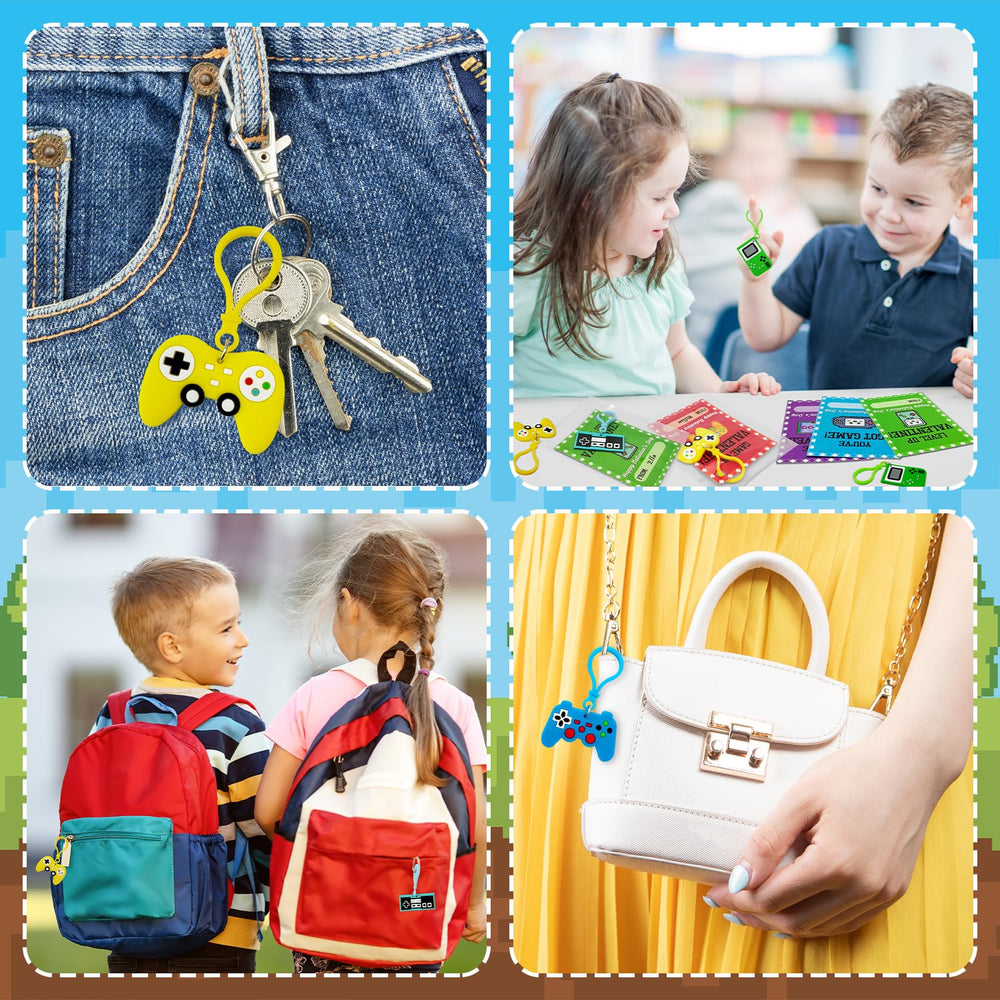Wondrus kids valentines with video game themes for backpacks