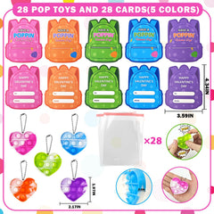 Wondrus mini heart-shaped fidget toy for desk play.