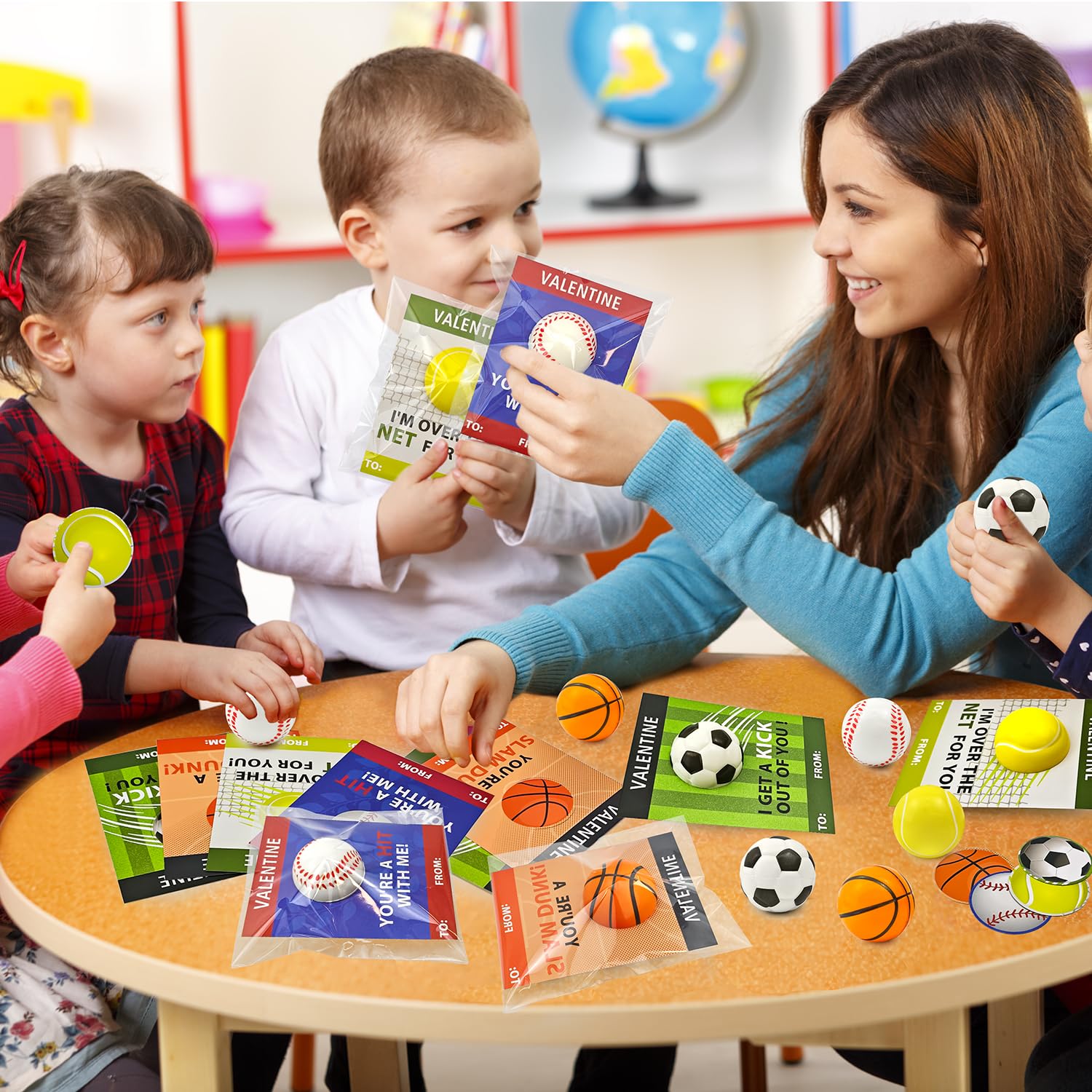 Wondrus tennis foam stress ball designed for tactile play and learning