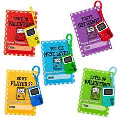 Wondrus video game keychains six-pack for classroom exchanges, durable and kid-friendly.