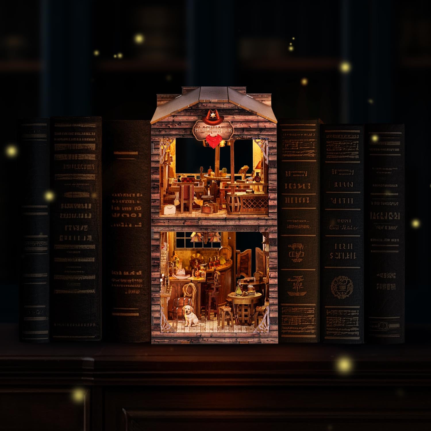Wondyland Book Nook LED-lit display enhances ambience for evenings or gifting