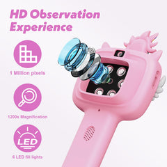 Wonovate LED illumination aids bright, detailed viewing in dim conditions.