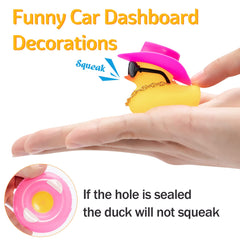 Wonuu car duck with black spots creates bold dashboard detail.