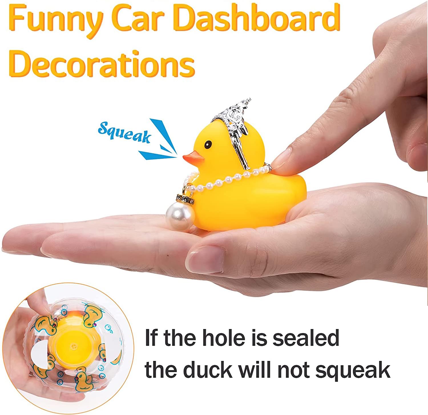 Wonuu car duck decor for car, office, bedroom and more
