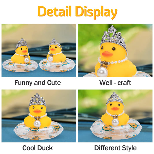 Wonuu car duck with swim ring decor adds whimsy to any car interior