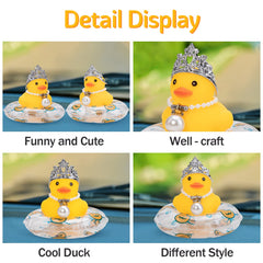 Wonuu car duck with swim ring decor adds whimsy to any car interior