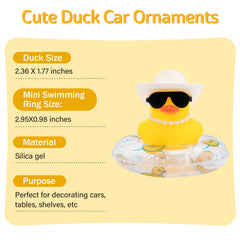 Wonuu car rubber duck on a compact dashboard fits without clutter.