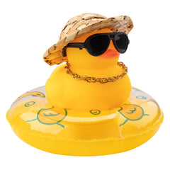 Wonuu car rubber duck full ornament set adds playful dashboard decor