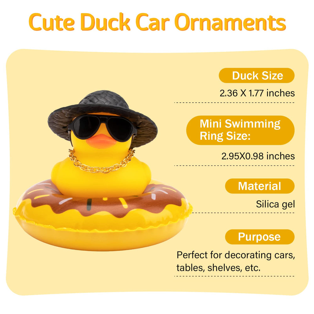 Wonuu car rubber duck made from lightweight, durable PVC.