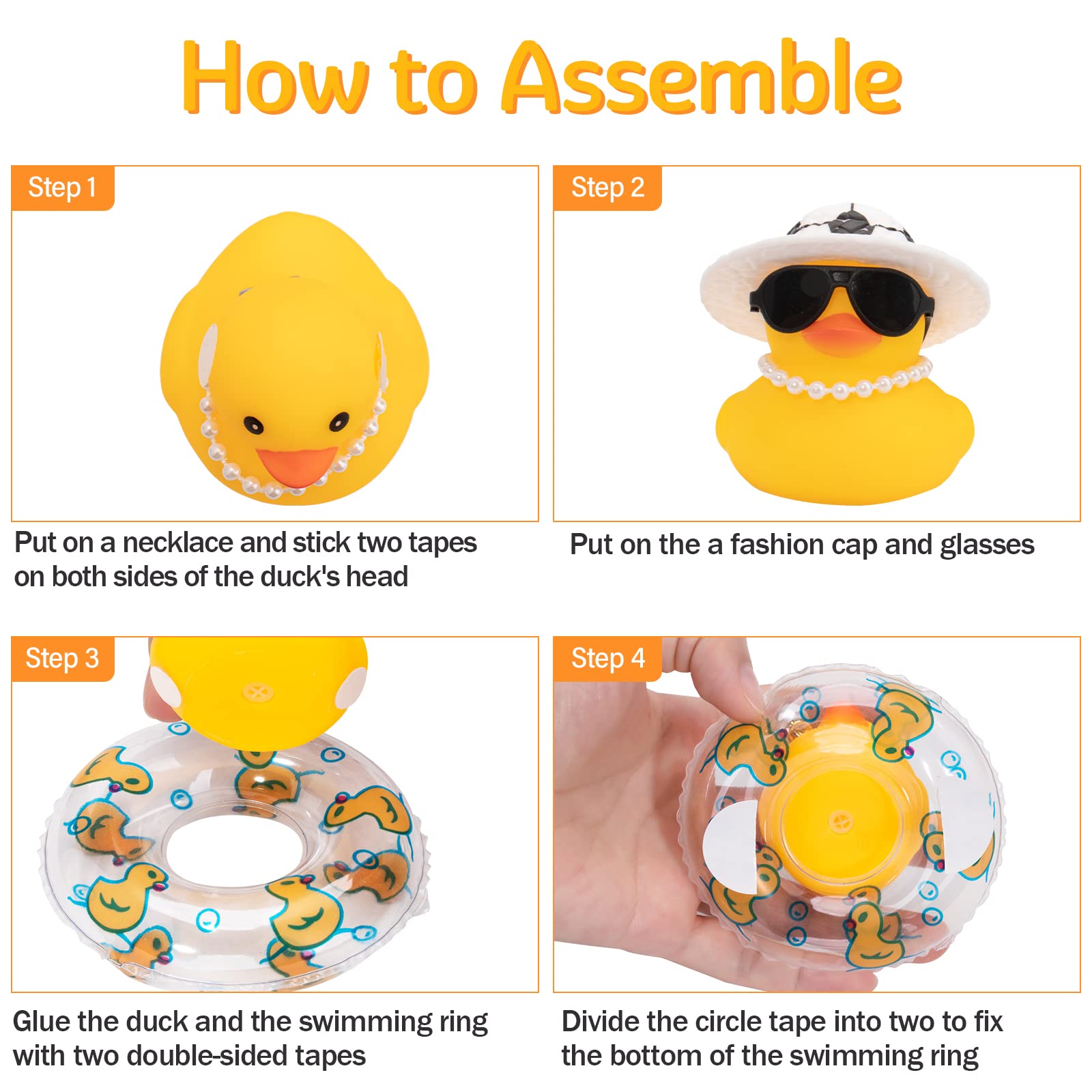 wonuu car rubber duck with mini hat creates a cheerful dashboard centerpiece