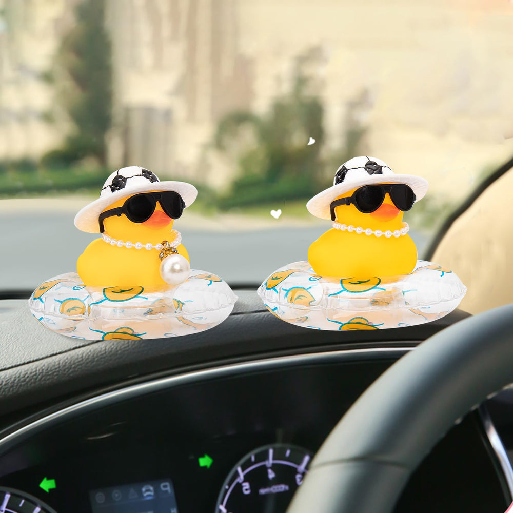 wonuu car rubber duck doubles as a cute desk or shelf companion