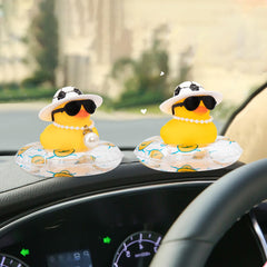 wonuu car rubber duck doubles as a cute desk or shelf companion