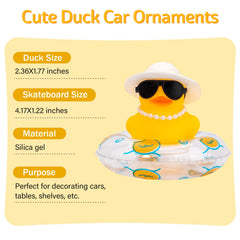 Wonuu duck with necklace offers charming personality for car decor