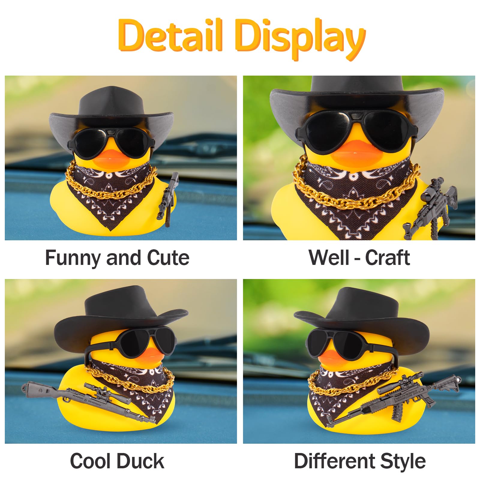 Wonuu DIY dashboard duck decoration for a personalized look