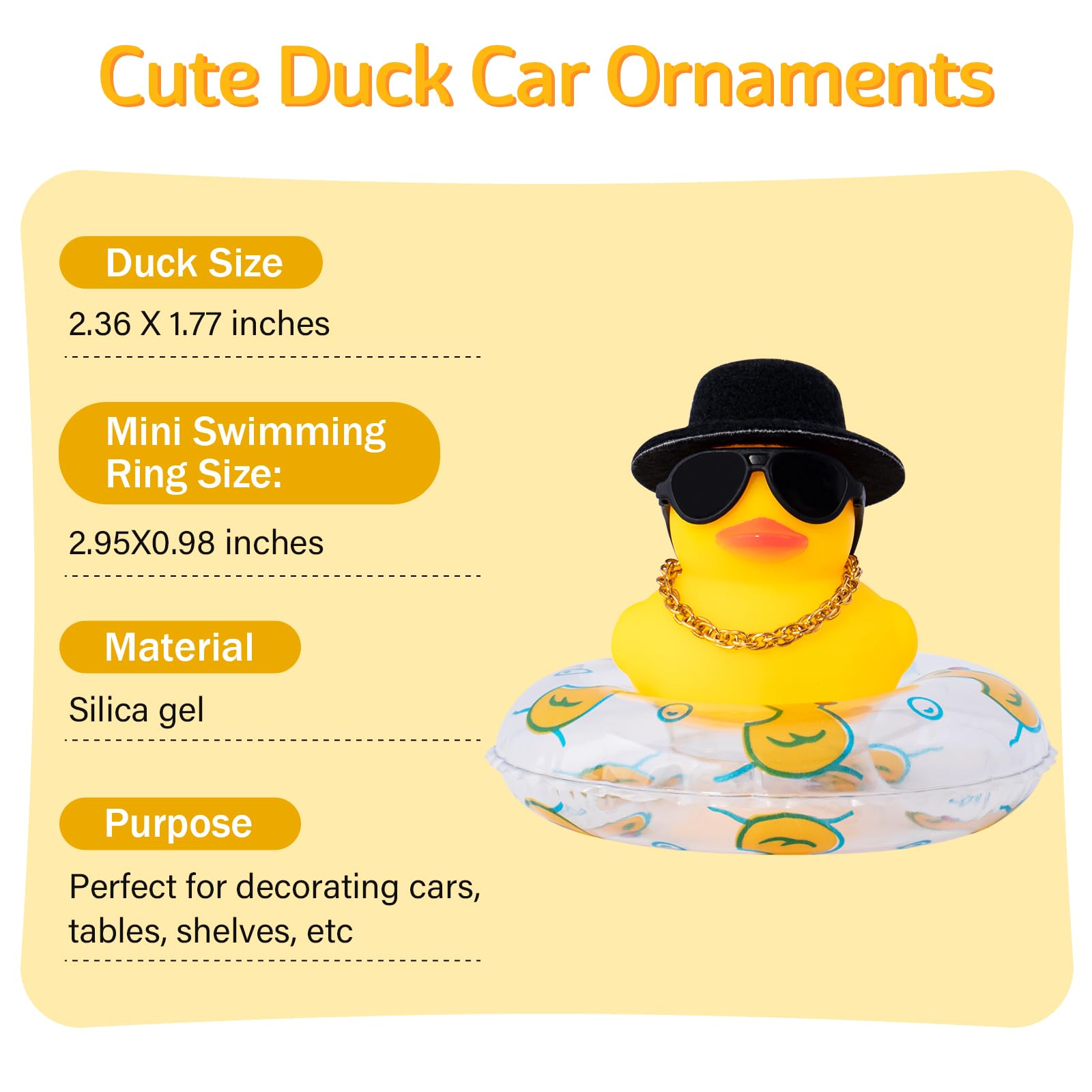 wonuu duck set with double-sided tapes for secure DIY setup