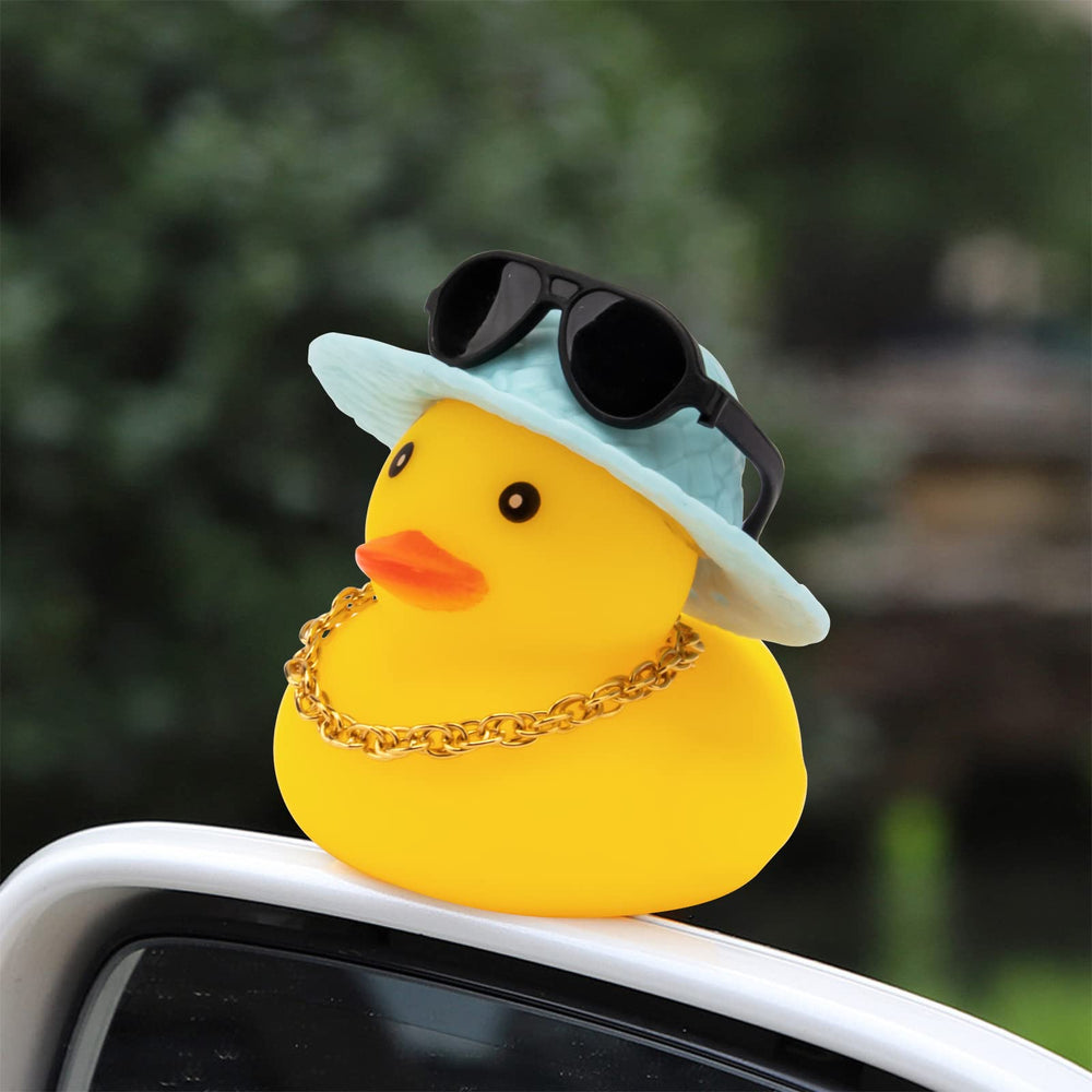 Wonuu duck with swim ring accessory for vibrant interior accents.