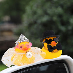 wonuu ducks with accessories ready for DIY wedding styling