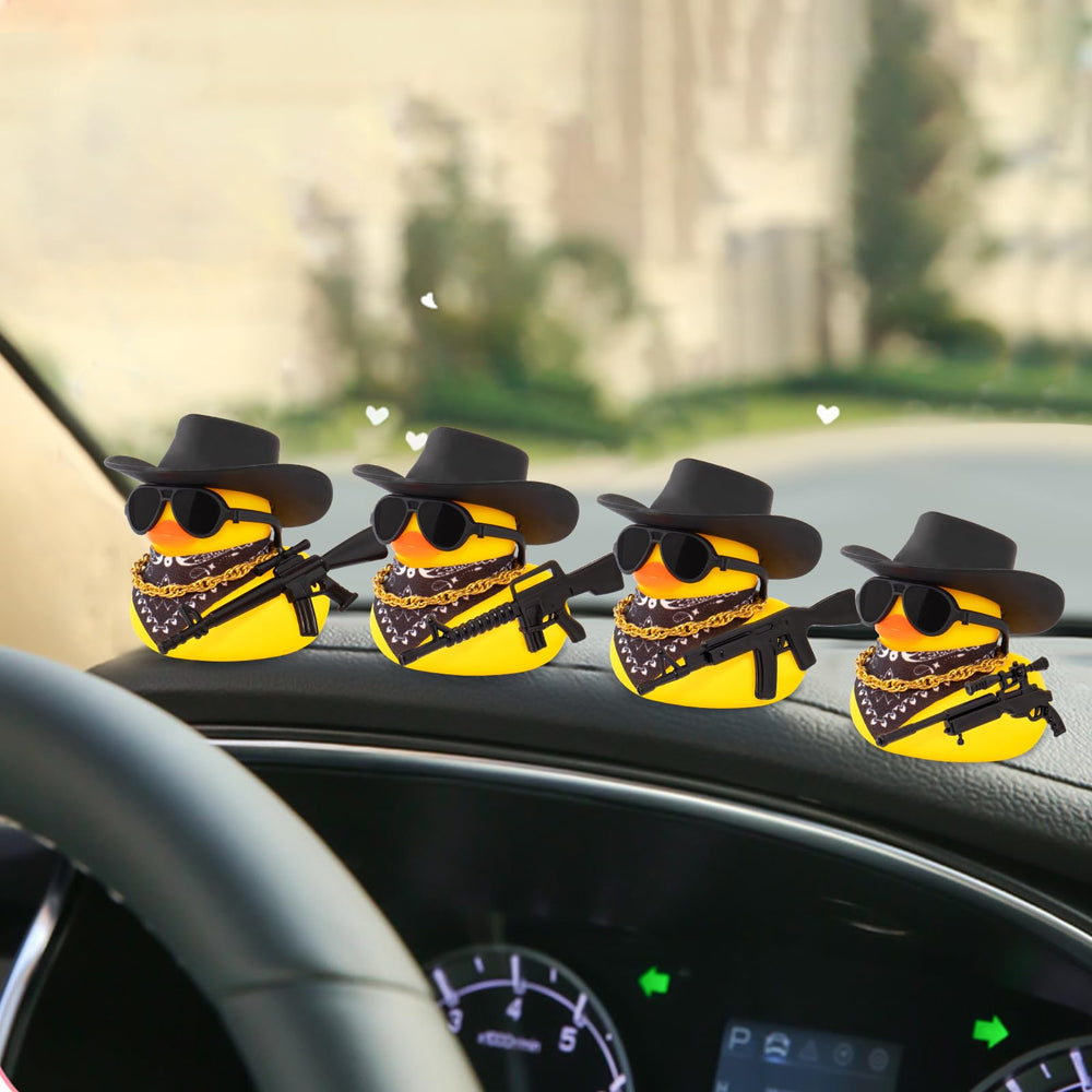 wonuu versatile rubber duck decor for car, desk, or shelf