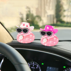 Wonuu Pink Diamond Rubber Duck suits car, office or home decor