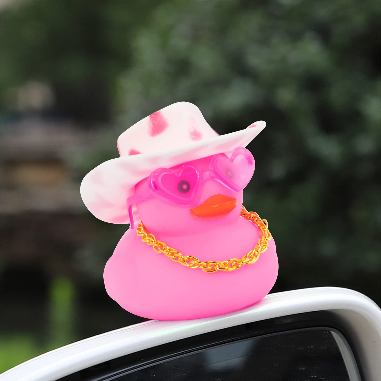 soft non-toxic silicone duck crafted for safe tactile car decor