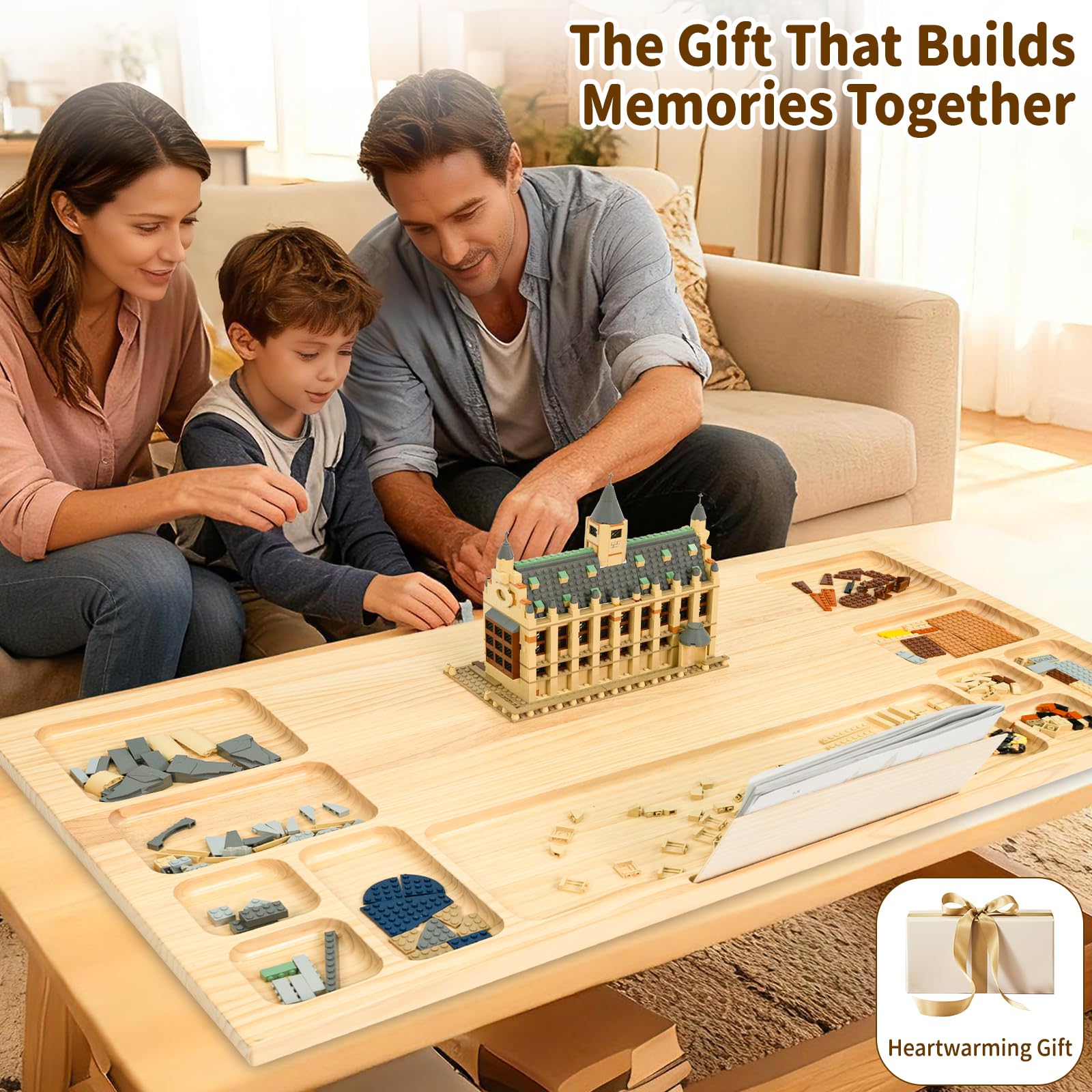 Wood City Baseplate Table a thoughtful gift for kids, adults, and seniors