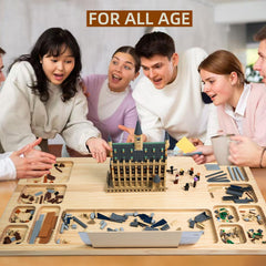 WOOD CITY Easy Store Design Fits Under Sofa or on a Table