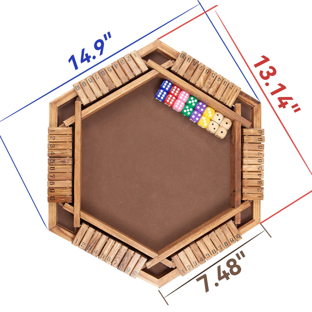 WOOD CITY Shut The Box packaging shown as gift-ready box.