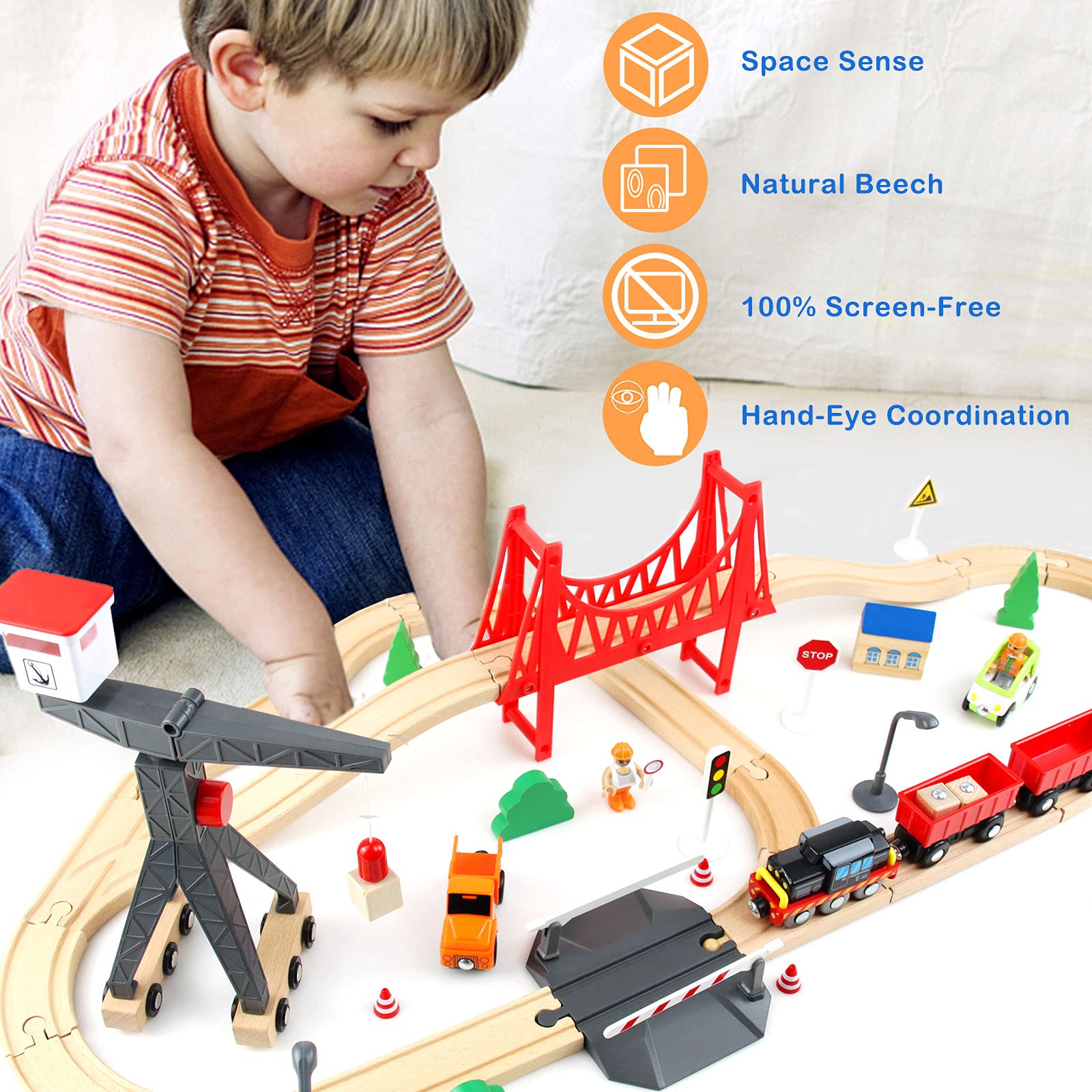 WOOD CITY easy assembly for quick, creative building