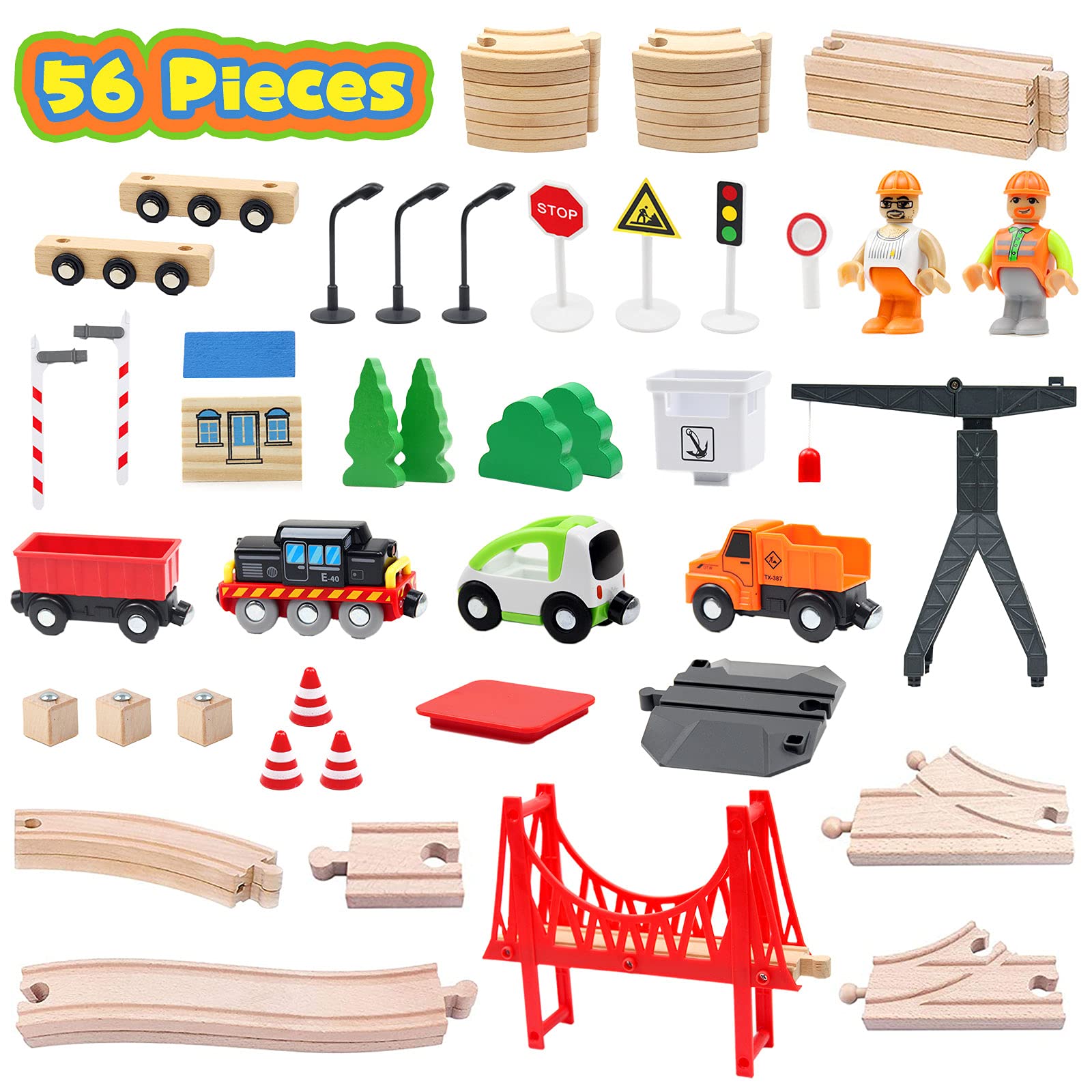 WOOD CITY interlocking-tracks ensure a secure, smooth setup