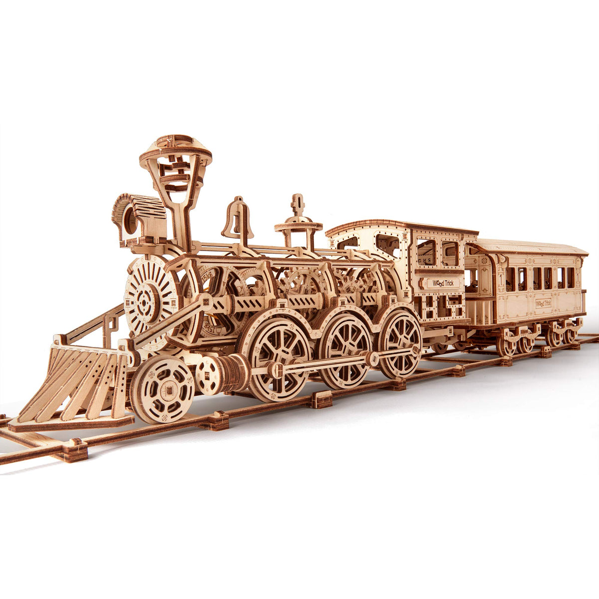 Wood Trick train set railway layout—perfect for display and interactive play.