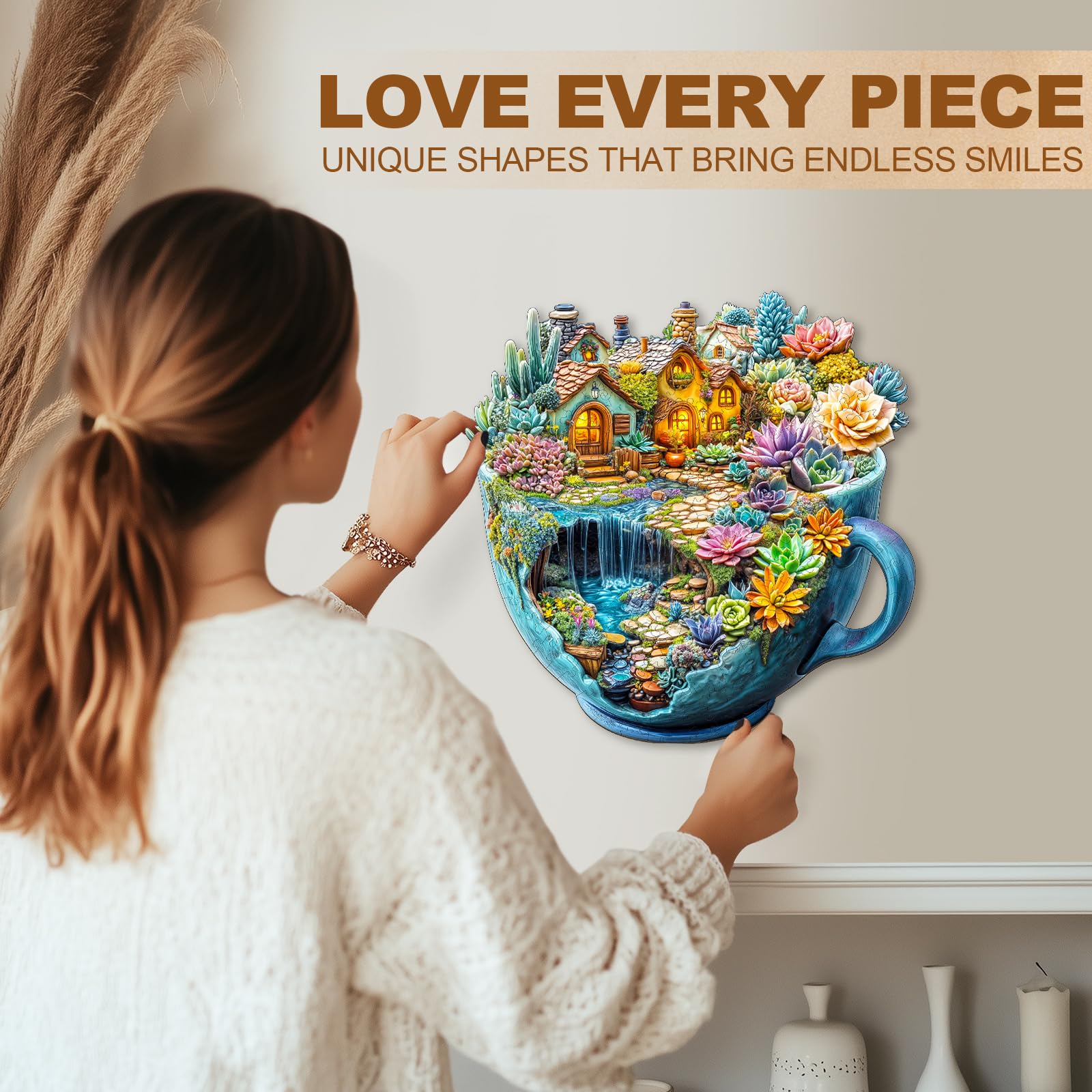 WOODBESTS unique shape puzzle, ideal gift for holidays, birthdays, and family gatherings.