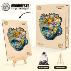 WOODBESTS puzzle uses 3mm natural wood for sturdy, warp-resistant construction.