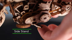 WOODEN.CITY Cruiser V-Twin puzzle with paint-ready finish for personalization.