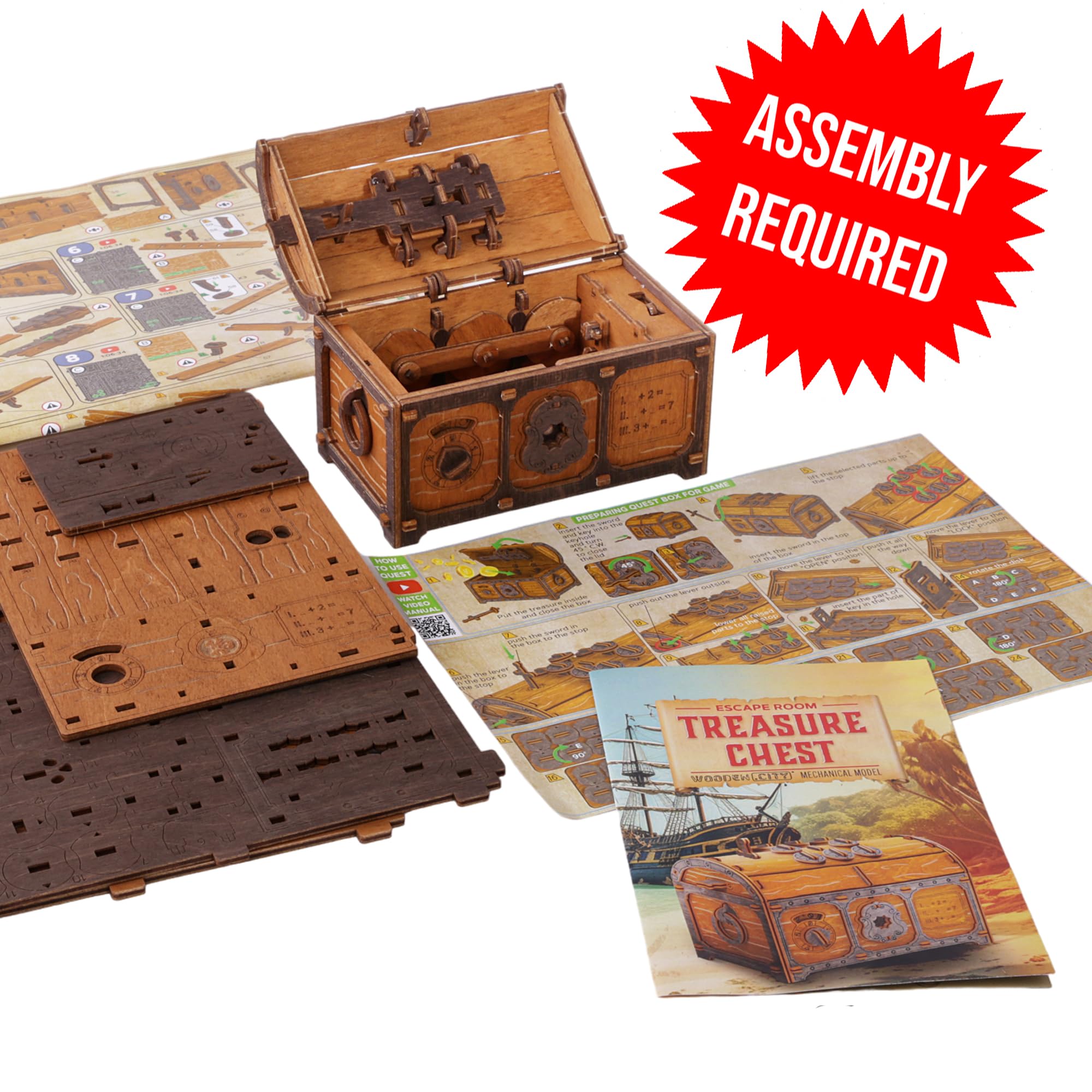 WOODEN.CITY secret-opening mechanism invites curiosity as you unlock the hidden compartment.