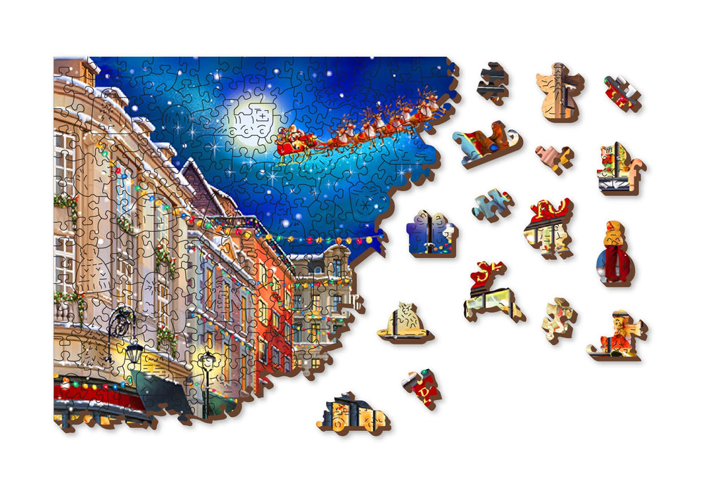 WOODEN.CITY vibrant colors and fine details bring the Christmas scene to life.