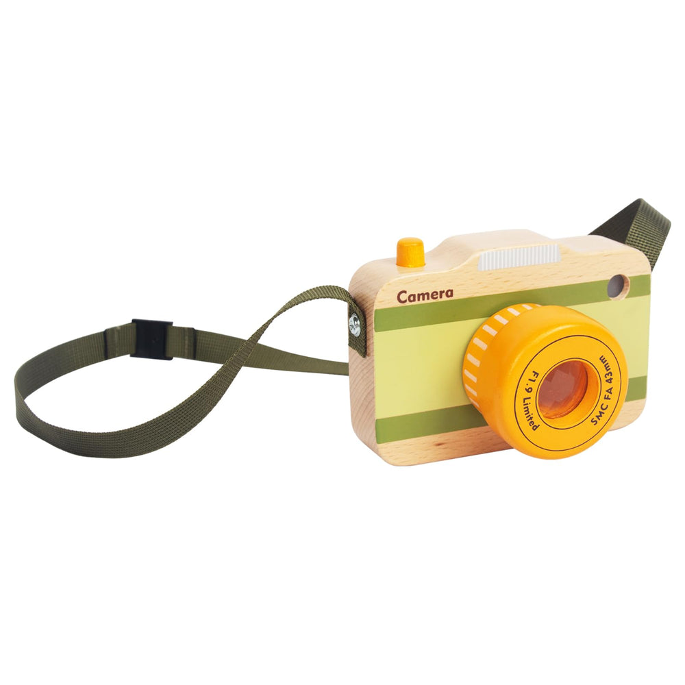 WoodenEdu wooden mini camera gift-ready packaging positions as a charming early learning gift.