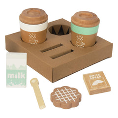 WOODENFUN coffee cups playset for kids sparks imaginative tea time play.