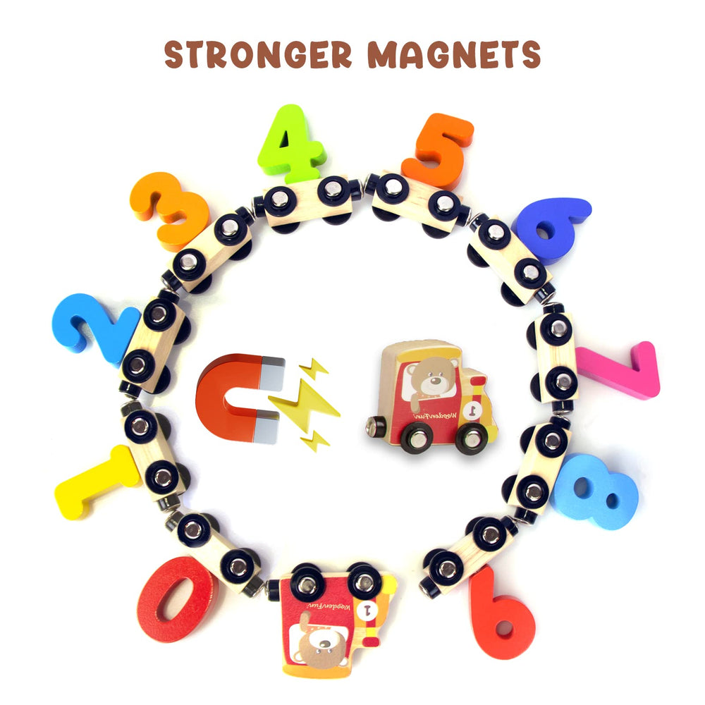 WOODENFUN educational set strengthens fine motor skills through hands-on play.