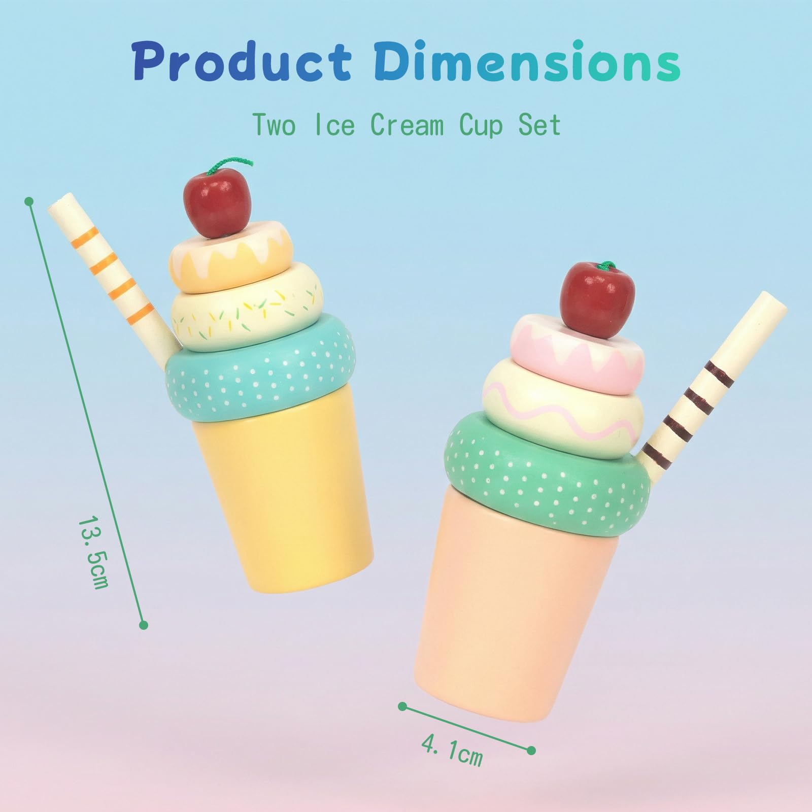 WOODENFUN kitchen accessories playset is a versatile gift for birthdays and holidays.