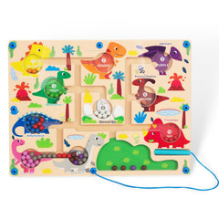 WoodenFun magnetic color-number maze board aids fine motor skills and color learning.