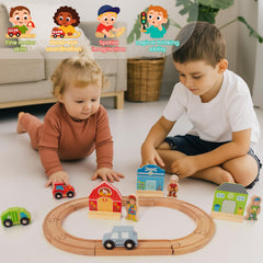 WOODENFUN toddler train gift idea supports hands-on learning and creativity.