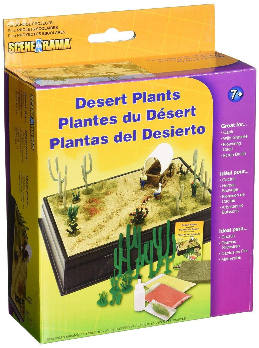 Woodland Scenics SP4124 dwarf cacti add color to desert scenes.