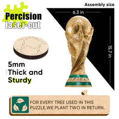 WoodLux 5mm-thick puzzle pieces highlight premium feel and sturdiness.
