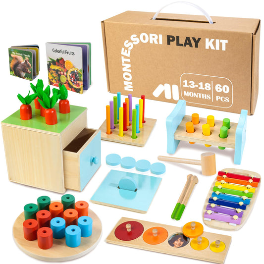 Woodmam 9-in-1 box toy fosters multi-sensory exploration and early learning.